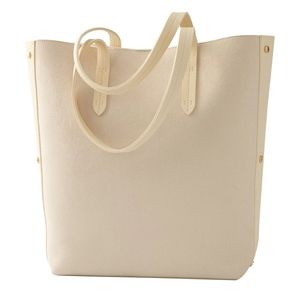 Cream Suede Texture Tote with Bullets - Ulta